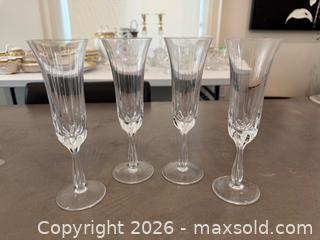 MaxSold Auction: 4 Cartier La Maison Du Prince Champagne Flutes - Toronto (Ontario, Canada) SELLER MANAGED Downsizing Online Auction - Heathdale Road