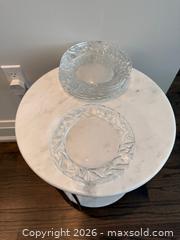 MaxSold Auction: 6 Tiffany & Co. Rock Cut Glass Salad Plates - Toronto (Ontario, Canada) SELLER MANAGED Downsizing Online Auction - Heathdale Road