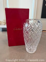 MaxSold Auction: Cartier Crystal 11" Vase w/Box - Toronto (Ontario, Canada) SELLER MANAGED Downsizing Online Auction - Heathdale Road