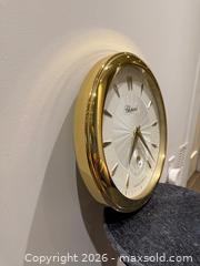 MaxSold Auction: Chopard Geneve Swiss Depuis 1860 Wall Clock- 14" - Toronto (Ontario, Canada) SELLER MANAGED Downsizing Online Auction - Heathdale Road