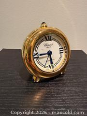 MaxSold Auction: Chopard 'Happy Day' Gold Tone Alarm/Desk Clock - Toronto (Ontario, Canada) SELLER MANAGED Downsizing Online Auction - Heathdale Road