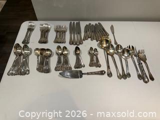 MaxSold Auction: Christofle Marly Silver-Plated Flatware & Serving Pieces Lot, 96pc  - Toronto (Ontario, Canada) SELLER MANAGED Downsizing Online Auction - Heathdale Road