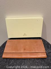 MaxSold Auction: Rolex Brown Leather Long Wallet with Original Box - Toronto (Ontario, Canada) SELLER MANAGED Downsizing Online Auction - Heathdale Road