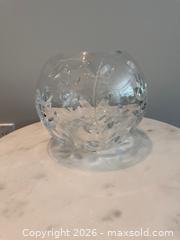 MaxSold Auction: Tiffany & Co. Floral Vine Rose Crystal Vase - Toronto (Ontario, Canada) SELLER MANAGED Downsizing Online Auction - Heathdale Road