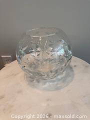 MaxSold Auction: Tiffany & Co. Floral Vine Rose Crystal Vase - Toronto (Ontario, Canada) SELLER MANAGED Downsizing Online Auction - Heathdale Road