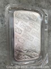 MaxSold Auction: Fine silver 999  1 troy ounce Johnson Matthey - Surrey (British Columbia, Canada) SELLER MANAGED Downsizing Online Auction - 24 Avenue