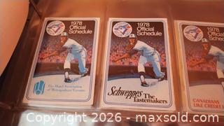 MaxSold Auction: MLB Pocket Schedules — Toronto Blue Jays & Montreal Expos (1970s–1980s) B - Toronto (Ontario, Canada) Estate Sale Online Auction - Galley Avenue
