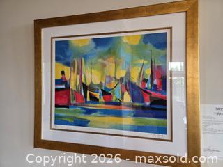 MaxSold Auction: Framed original artwork by Marcel Mouly  - Upper Macungie Township (Pennsylvania, USA) PARTNER MANAGED Estate Sale Online Auction - North Lane