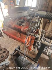 MaxSold Auction: 305 Small Block Chevy Engine and Turbo 350 Transmission with Engine Stand - Ottawa (Ontario, Canada) SELLER MANAGED Downsizing Online Auction -  Mackey
