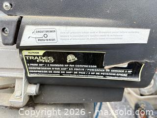 MaxSold Auction: AllTrade Trades Pro 2 Running HP Air Compressor lot 255 - Ottawa (Ontario, Canada) SELLER MANAGED Downsizing Online Auction -  Mackey