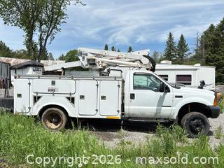 MaxSold Auction: Bucket truck 2000 Ford 550 Altec 1FDAF56F4YEE21113 - Ottawa (Ontario, Canada) SELLER MANAGED Downsizing Online Auction -  Mackey