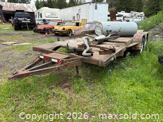 MaxSold Auction: Tandem car trailer, steel bed - Ottawa (Ontario, Canada) SELLER MANAGED Downsizing Online Auction -  Mackey