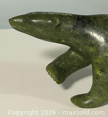 MaxSold Auction: Inuit Walking Polar Bear Carved Serpentine Stone Sculpture  - Burlington (Ontario, Canada) SELLER MANAGED Estate Sale Online Auction - Fairview Street (STORAGE)