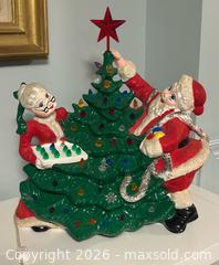 MaxSold Auction: Vintage Ceramic Lighted Santa And Mrs. Claus Decorating The Christmas Tree - Burlington (Ontario, Canada) SELLER MANAGED Estate Sale Online Auction - Fairview Street (STORAGE)