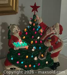 MaxSold Auction: Vintage Ceramic Lighted Santa And Mrs. Claus Decorating The Christmas Tree - Burlington (Ontario, Canada) SELLER MANAGED Estate Sale Online Auction - Fairview Street (STORAGE)