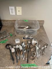 MaxSold Auction: Silver Plate, Stainless Steel Flatware, and Birks Sterling Spoons - Prince Edward (Ontario, Canada) PARTNER MANAGED Downsizing Online Auction - Cannery Road