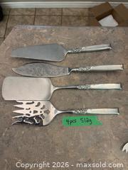 MaxSold Auction: Wallace Sterling Silver Flatware Set, ‘Silver Rose’ Pattern, 68 Pieces - Prince Edward (Ontario, Canada) PARTNER MANAGED Downsizing Online Auction - Cannery Road