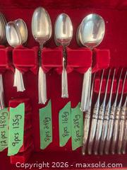 MaxSold Auction: Wallace Sterling Silver Flatware Set, ‘Silver Rose’ Pattern, 68 Pieces - Prince Edward (Ontario, Canada) PARTNER MANAGED Downsizing Online Auction - Cannery Road