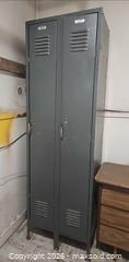 MaxSold Auction: Seco Gray Steel 2-Tall Single-Tier Metal Locker - Kingston (Ontario, Canada) PARTNER MANAGED Downsizing Online Auction - Mackenzie Crescent