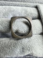 MaxSold Auction: Sterling Silver Square Minimalist Ring, 925 - San Jose (California, USA) PARTNER MANAGED Estate Sale Online Auction - East Humboldt Street