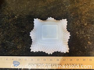 MaxSold Auction: Glassware Lot: Milk Glass Ruffled Dish, Cut Tumbler & Small Bowl - Knightdale (North Carolina, USA) PARTNER MANAGED Downsizing Online Auction - Sycamore Street