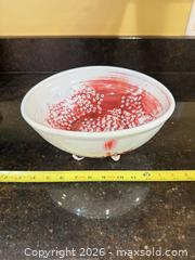MaxSold Auction: Handmade Ceramic Stoneware Bowls, Red Interior & Dual Exteriors — Lot of 2 - Knightdale (North Carolina, USA) PARTNER MANAGED Downsizing Online Auction - Sycamore Street