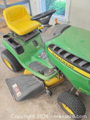MaxSold Auction: John Deere D110 Riding Lawn Tractor 42 in Deck - Knightdale (North Carolina, USA) PARTNER MANAGED Downsizing Online Auction - Sycamore Street