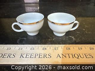 MaxSold Auction: Kahla Porcelain Tea Set Made in GDR, White with Gold Trim - Knightdale (North Carolina, USA) PARTNER MANAGED Downsizing Online Auction - Sycamore Street