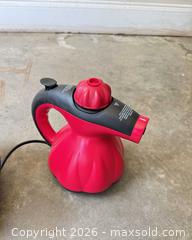 MaxSold Auction: Scünci SS1000 Handheld Steam Cleaner - Red/Black - Knightdale (North Carolina, USA) PARTNER MANAGED Downsizing Online Auction - Sycamore Street