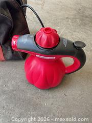 MaxSold Auction: Scünci SS1000 Handheld Steam Cleaner - Red/Black - Knightdale (North Carolina, USA) PARTNER MANAGED Downsizing Online Auction - Sycamore Street