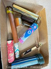 MaxSold Auction: Vintage Kaleidoscope Optical Toy Lot (7–10) Brass, Wood, Fabric - Knightdale (North Carolina, USA) PARTNER MANAGED Downsizing Online Auction - Sycamore Street