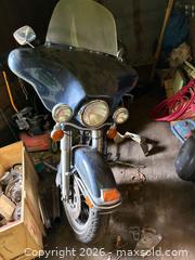 MaxSold Auction: 1990 Harley-Davidson FLHS Touring Motorcycle, Blue   VIN #1HD1FAL16LY507101 - Mapleton (Ontario, Canada) PARTNER MANAGED Downsizing Online Auction - Wellington County Road 109