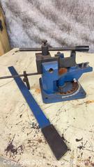 MaxSold Auction: Blue Cast Iron/Steel Metal Bender with Handle - Mapleton (Ontario, Canada) PARTNER MANAGED Downsizing Online Auction - Wellington County Road 109