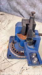 MaxSold Auction: Blue Cast Iron/Steel Metal Bender with Handle - Mapleton (Ontario, Canada) PARTNER MANAGED Downsizing Online Auction - Wellington County Road 109