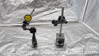MaxSold Auction: Mitutoyo 0.01 mm Dial Indicator with Magnetic Base & Noga Arm - Mapleton (Ontario, Canada) PARTNER MANAGED Downsizing Online Auction - Wellington County Road 109