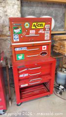 MaxSold Auction: Red Steel Tool Chest with Rolling Cabinet - Mapleton (Ontario, Canada) PARTNER MANAGED Downsizing Online Auction - Wellington County Road 109