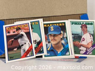 MaxSold Auction: 1988 Topps 500-count Vending Packs Baseball Cards - Campbell (California, USA) PARTNER MANAGED Estate Sale Online Auction - Dell Avenue