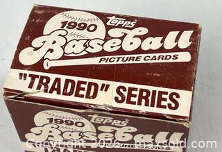 MaxSold Auction: 1990 Topps “Traded” Series Baseball Cards - Campbell (California, USA) PARTNER MANAGED Estate Sale Online Auction - Dell Avenue