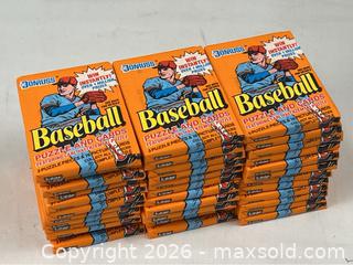 MaxSold Auction: Lot of Donruss Baseball Puzzle and Cards Wax Packs - Campbell (California, USA) PARTNER MANAGED Estate Sale Online Auction - Dell Avenue