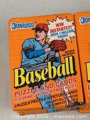 MaxSold Auction: Lot of Donruss Baseball Puzzle and Cards Wax Packs - Campbell (California, USA) PARTNER MANAGED Estate Sale Online Auction - Dell Avenue