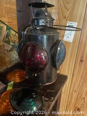MaxSold Auction: Canadian Pacific Railway Railroad Signal Lantern A - Central Frontenac (Ontario, Canada) Downsizing Online Auction - Clement Road