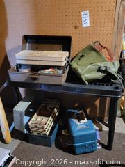 MaxSold Auction: Mixed Fishing Tackle Lot with Tackle Boxes B& Canvas Bag B - Central Frontenac (Ontario, Canada) Downsizing Online Auction - Clement Road