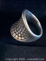 MaxSold Auction: MCM Beaded Concave Sterling Silver Ring: Oxidized Bali Design - Toronto (Ontario, Canada) SELLER MANAGED Downsizing Online Auction - O'connor Drive (CONDO)