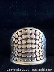 MaxSold Auction: MCM Beaded Concave Sterling Silver Ring: Oxidized Bali Design - Toronto (Ontario, Canada) SELLER MANAGED Downsizing Online Auction - O'connor Drive (CONDO)
