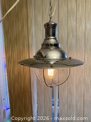 MaxSold Auction: MCM Industrial Nautical Chrome Large Pendant Light with Glass Shade - Toronto (Ontario, Canada) SELLER MANAGED Downsizing Online Auction - O'connor Drive (CONDO)
