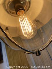 MaxSold Auction: MCM Industrial Nautical Chrome Large Pendant Light with Glass Shade - Toronto (Ontario, Canada) SELLER MANAGED Downsizing Online Auction - O'connor Drive (CONDO)