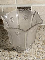 MaxSold Auction: Set of 3 Vintage Art Deco Lamp Shade Clear Stars W/Ribs - Toronto (Ontario, Canada) SELLER MANAGED Downsizing Online Auction - O'connor Drive (CONDO)