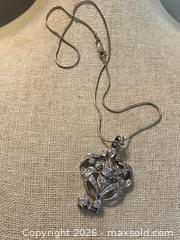 MaxSold Auction: Sterling Silver Edwardian/Art Nouveau/Victorian Pendant Necklace - 20" L - Toronto (Ontario, Canada) SELLER MANAGED Downsizing Online Auction - O'connor Drive (CONDO)