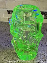 MaxSold Auction: Vintage MCM Jan Beranek Art Glass Vase Skrdlovice Sommeroso Vase Uranium Glows, 8.5 in - Toronto (Ontario, Canada) SELLER MANAGED Downsizing Online Auction - O'connor Drive (CONDO)