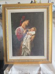 MaxSold Auction: Framed Reproduction Print — Mother and Child, Gilt Wood Frame - Toronto (Ontario, Canada) SELLER MANAGED Downsizing Online Auction -  Weston Road (CONDO)